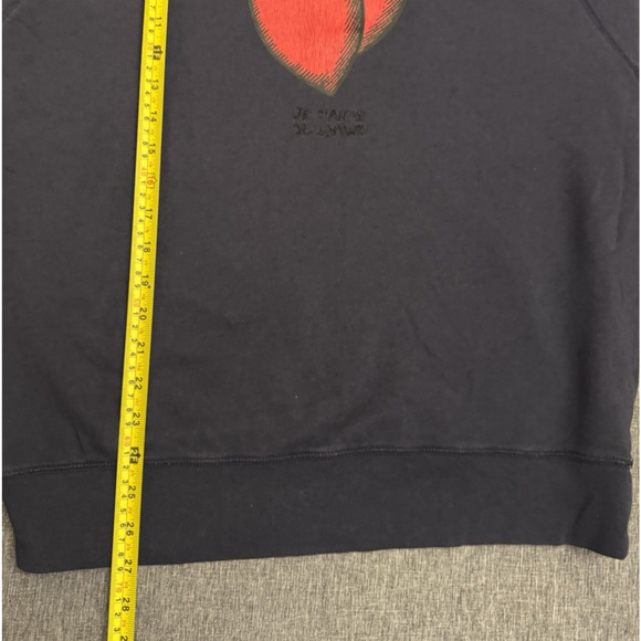 ZADIG & VOLTAIRE Heart-Print Crewneck Sweatshirt Size Large - Picture 5 of 8